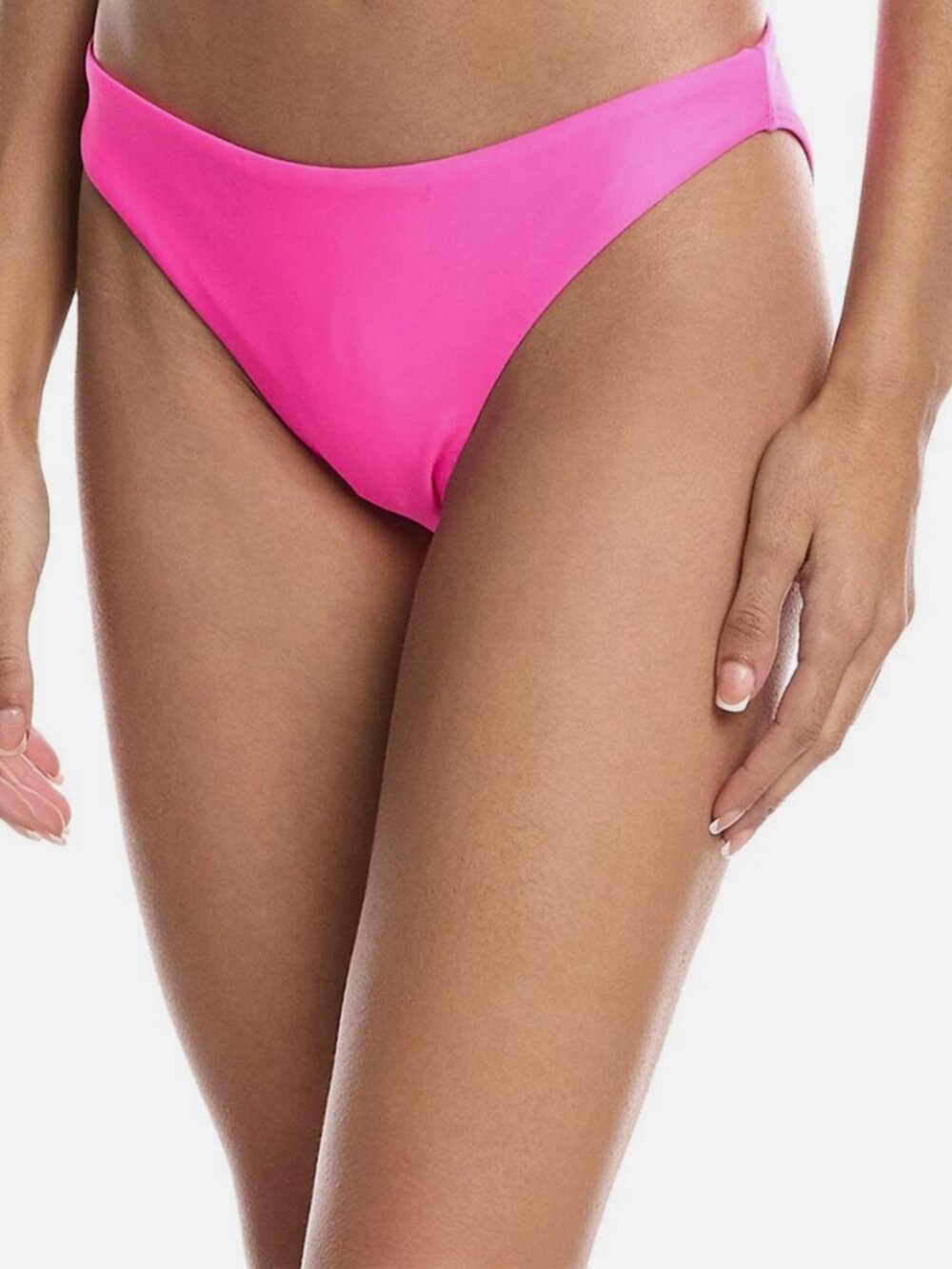 Milly Women's Pink Solid Margot Bikini Bottom Size M